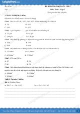 Đề số 5 - Đề kiểm tra học kì 2 - Toán lớp 5
